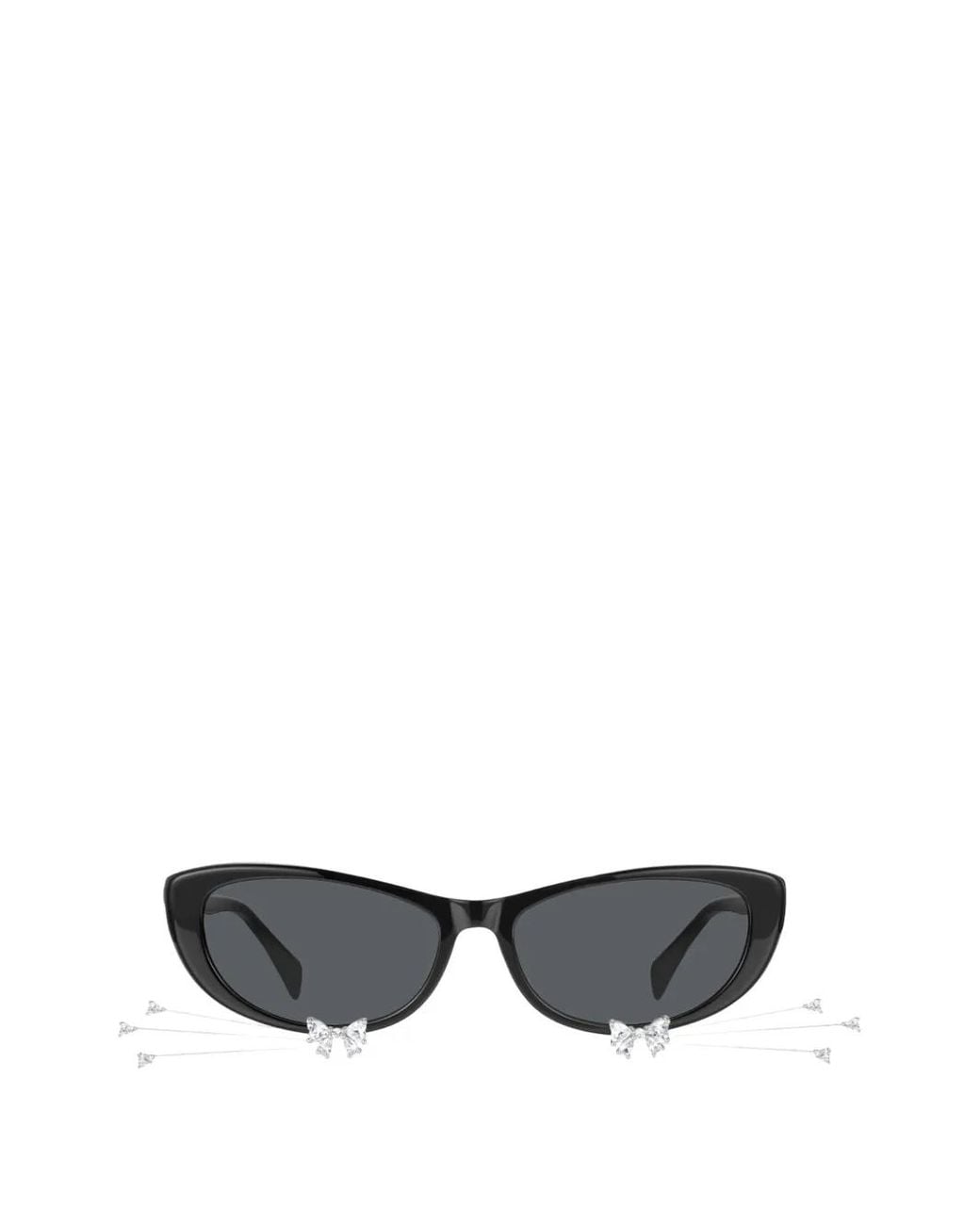 YVMIN White Kitten Whisker Cat-Eye Frame Sunglasses