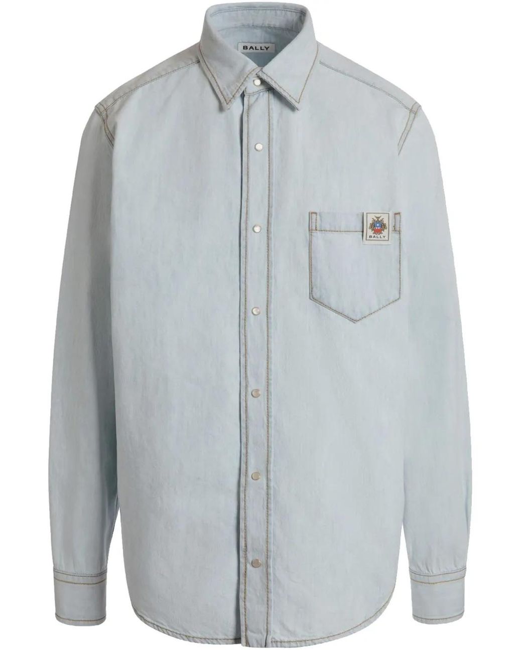 Bally Blue Denim Shirt for men