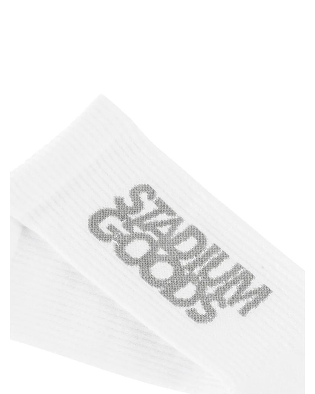 Stadium Goods White Basic Crew Socks for men