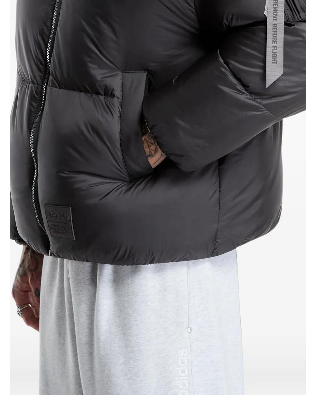 Alpha Industries Black Cloud Puffer Jacket for men