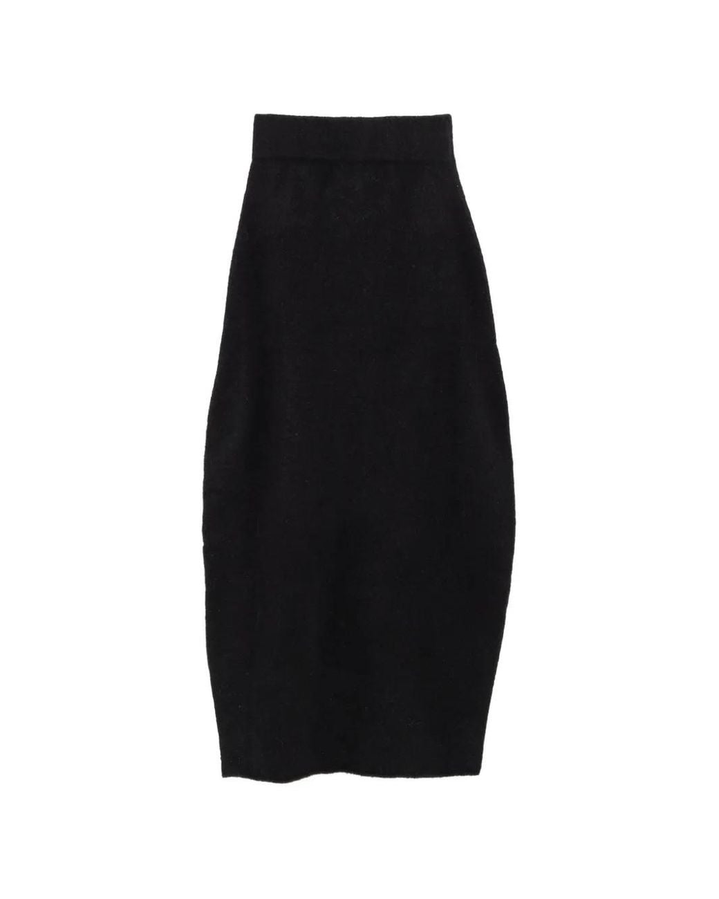 Lauren Manoogian Black High-Waisted Knitted Maxi Skirt