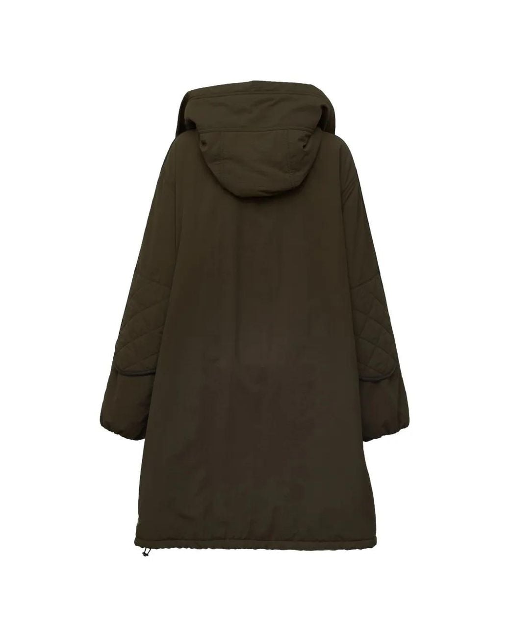 N°21 Green Quilted-Panel Parka