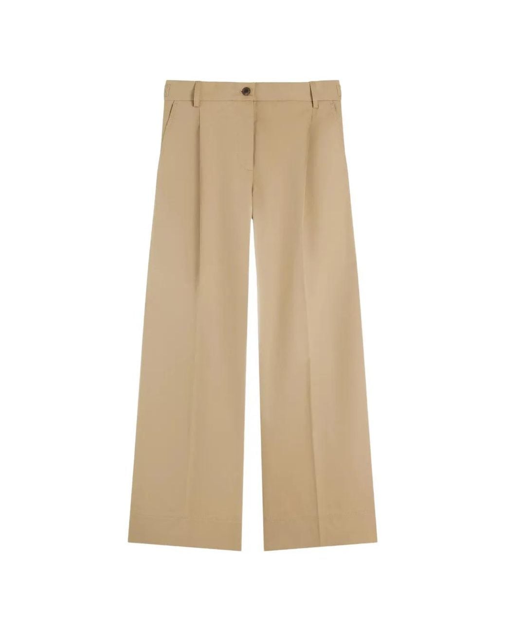 Tommy Hilfiger Natural Pantalon Ample À Design Plissé
