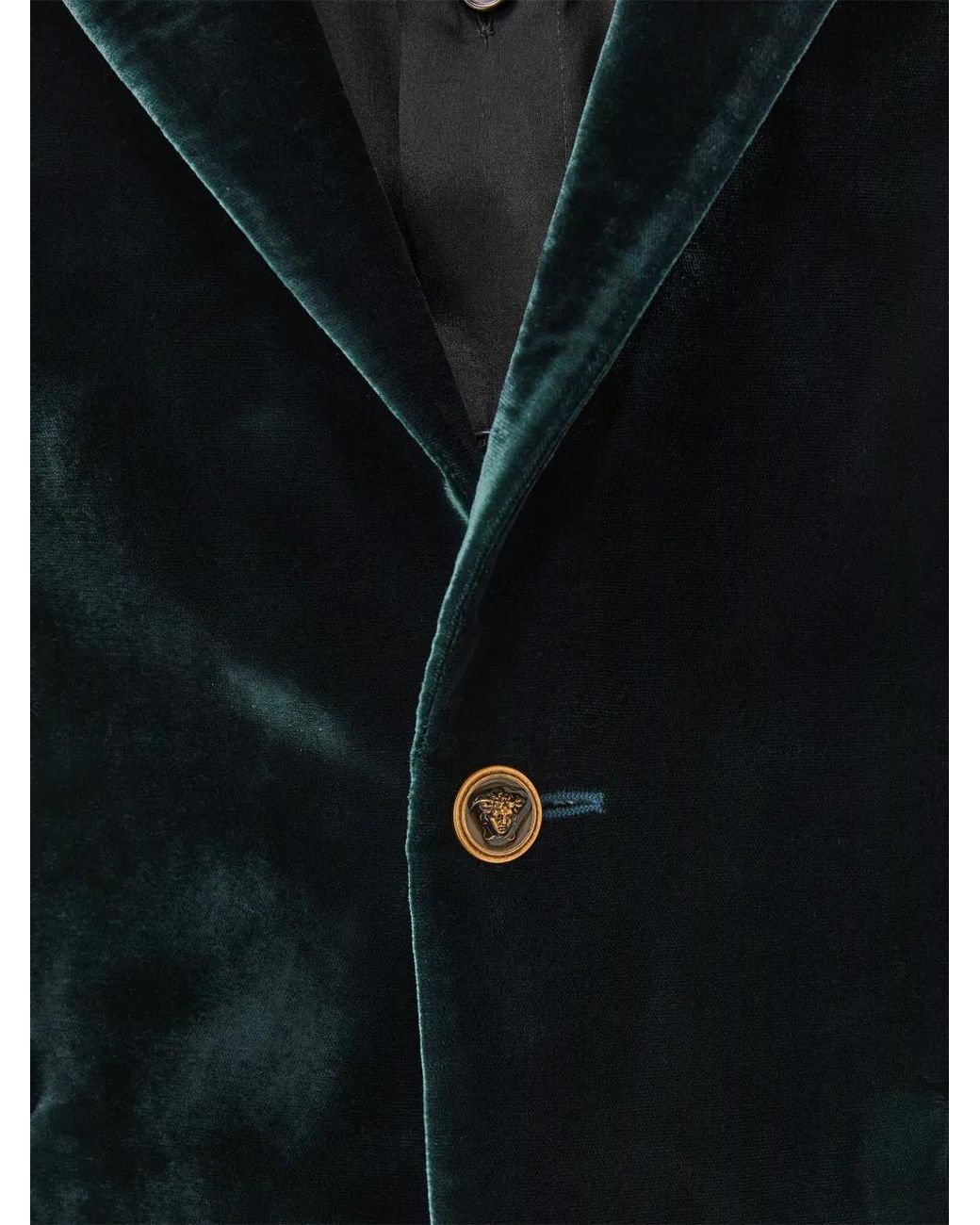 Versace Viscose Fluwelen Blazer in het Black voor heren