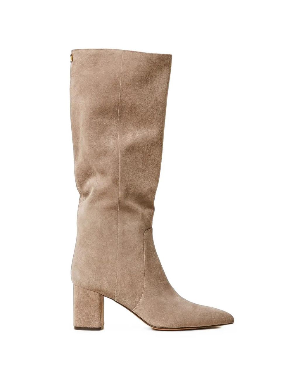 Twinset White High Suede Boots