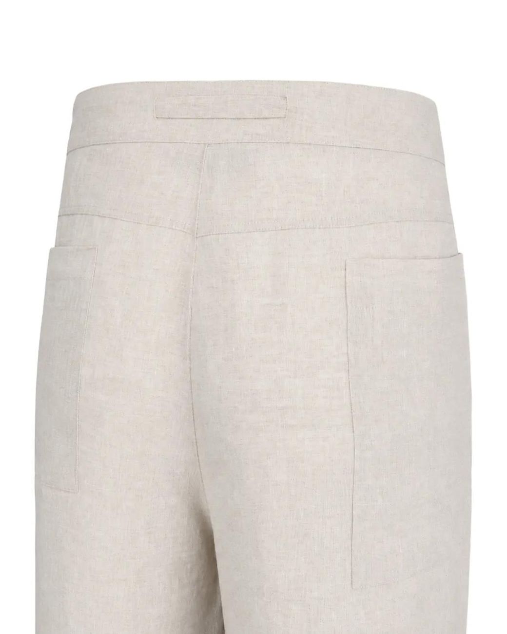 Exit Society White Drawstring Wide-Leg Trousers for men