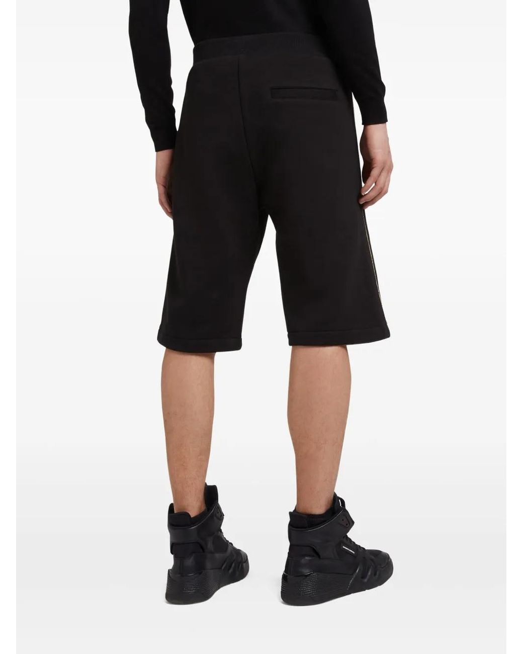 Giuseppe Zanotti Black Lr-16 Cotton Deck Shorts for men