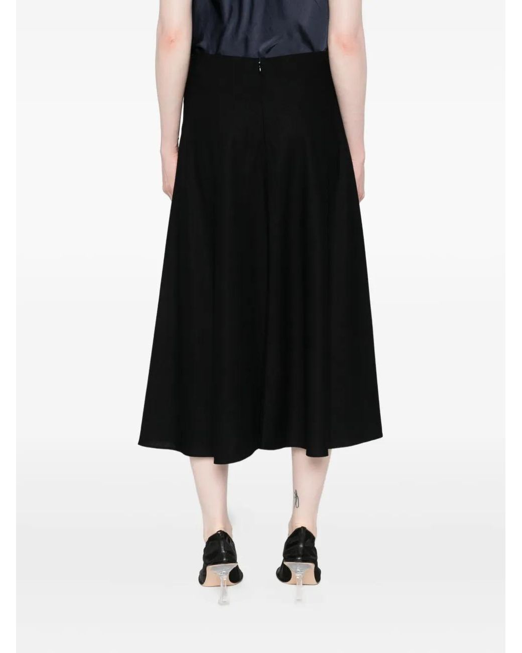 Vince Black A-Line Skirt