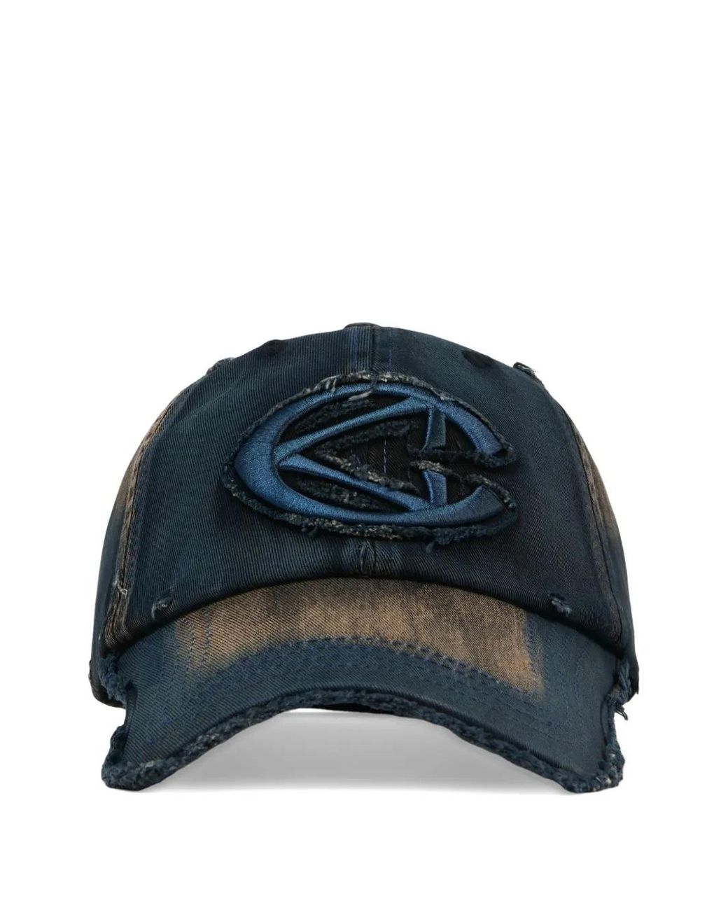CAMPERLAB Blue Logo-Patch Distressed Cap