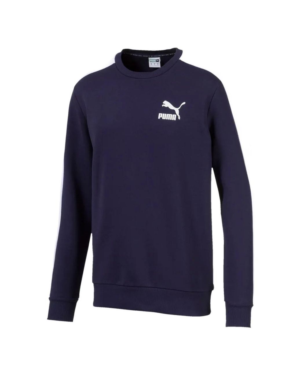 PUMA Blue Iconic T7 Crew-Neck Sweatshirt for men