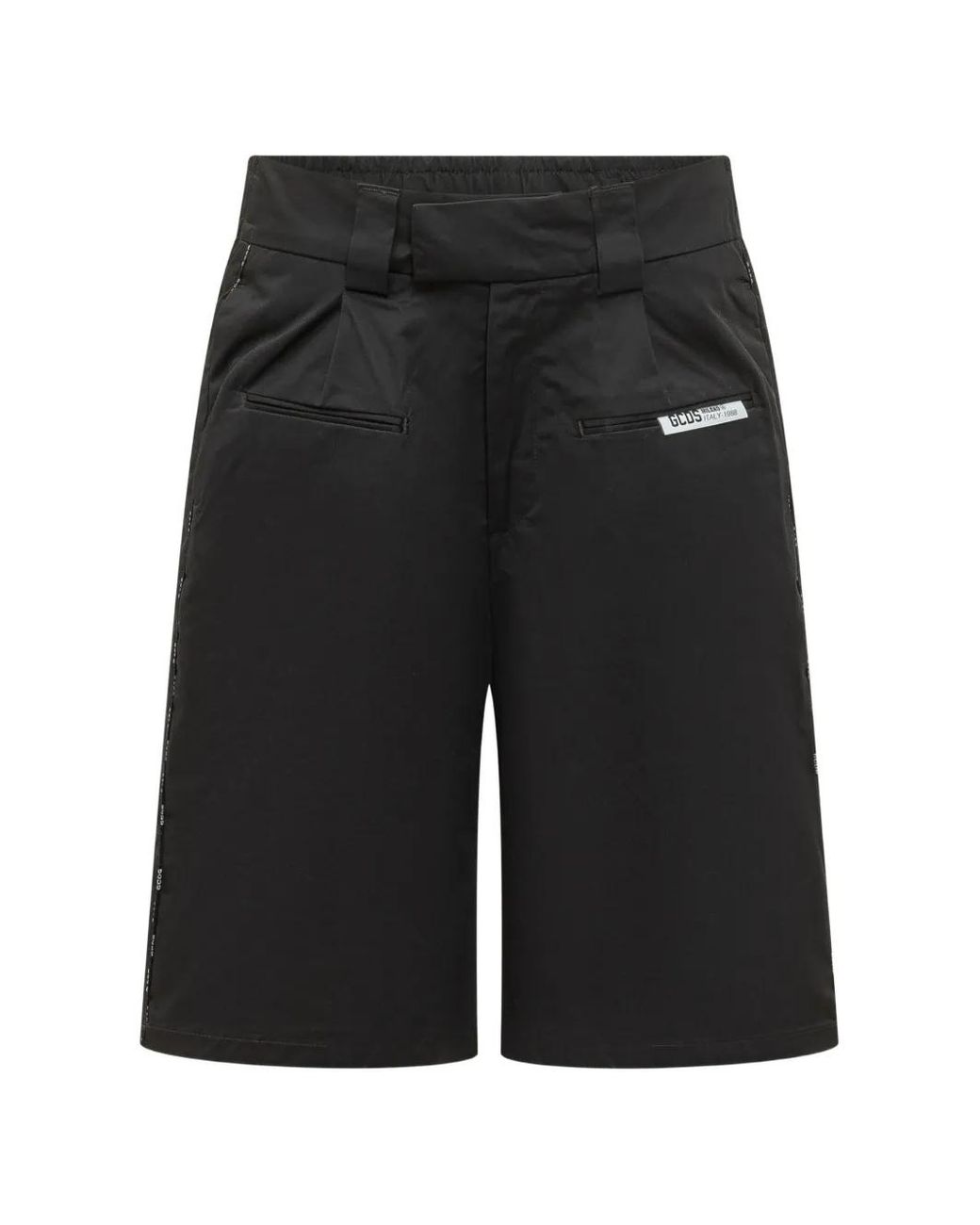 Gcds Black Logo-Detail Shorts for men