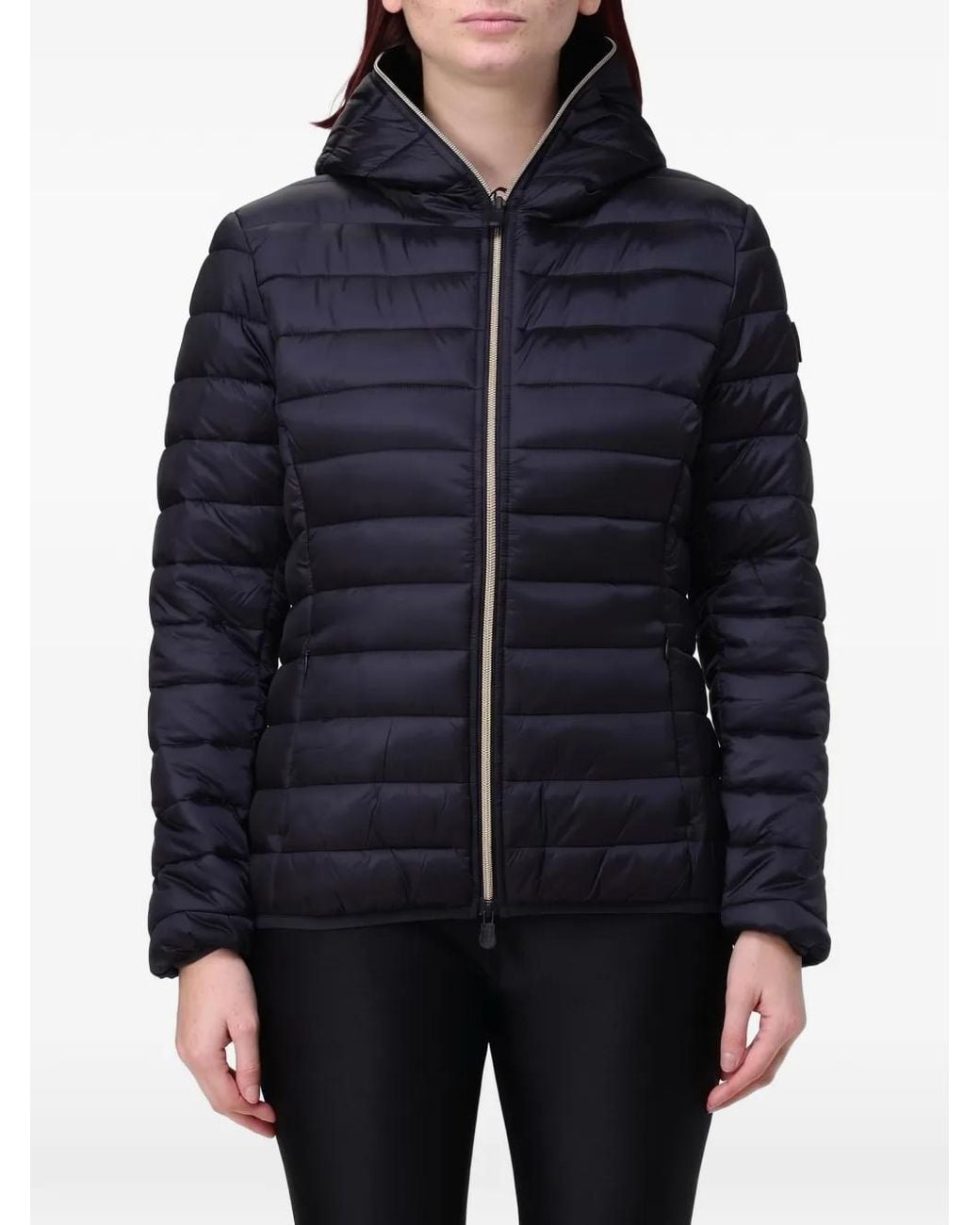 Save The Duck Blue Alexis Quilted Hooded Jacket