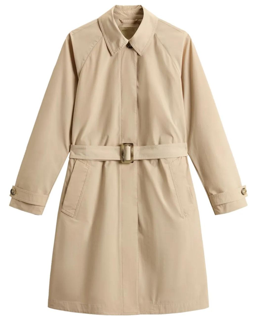 Woolrich Natural Summer Trench Coat