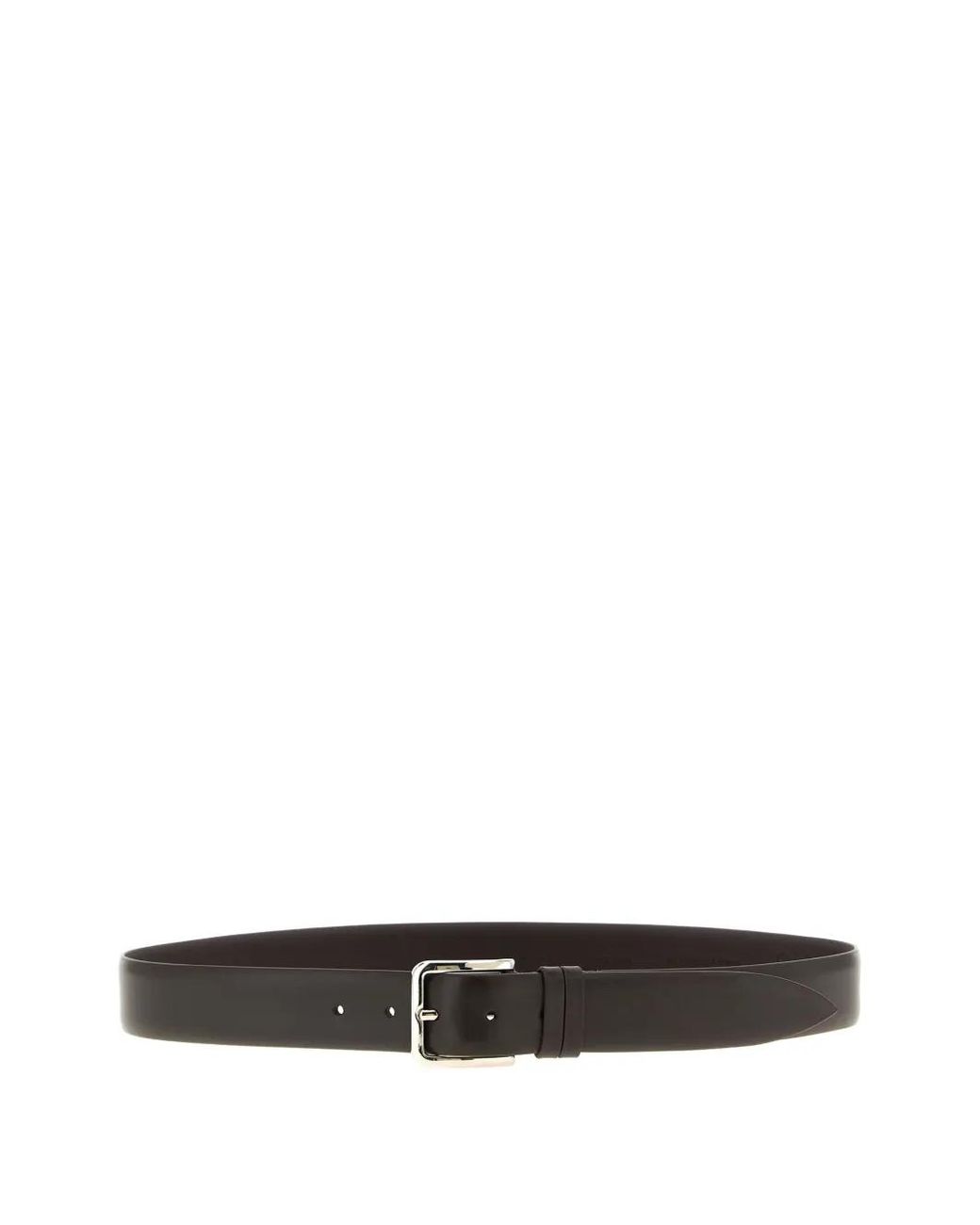 ZERBINI CLAUDIO White Leather Belt for men