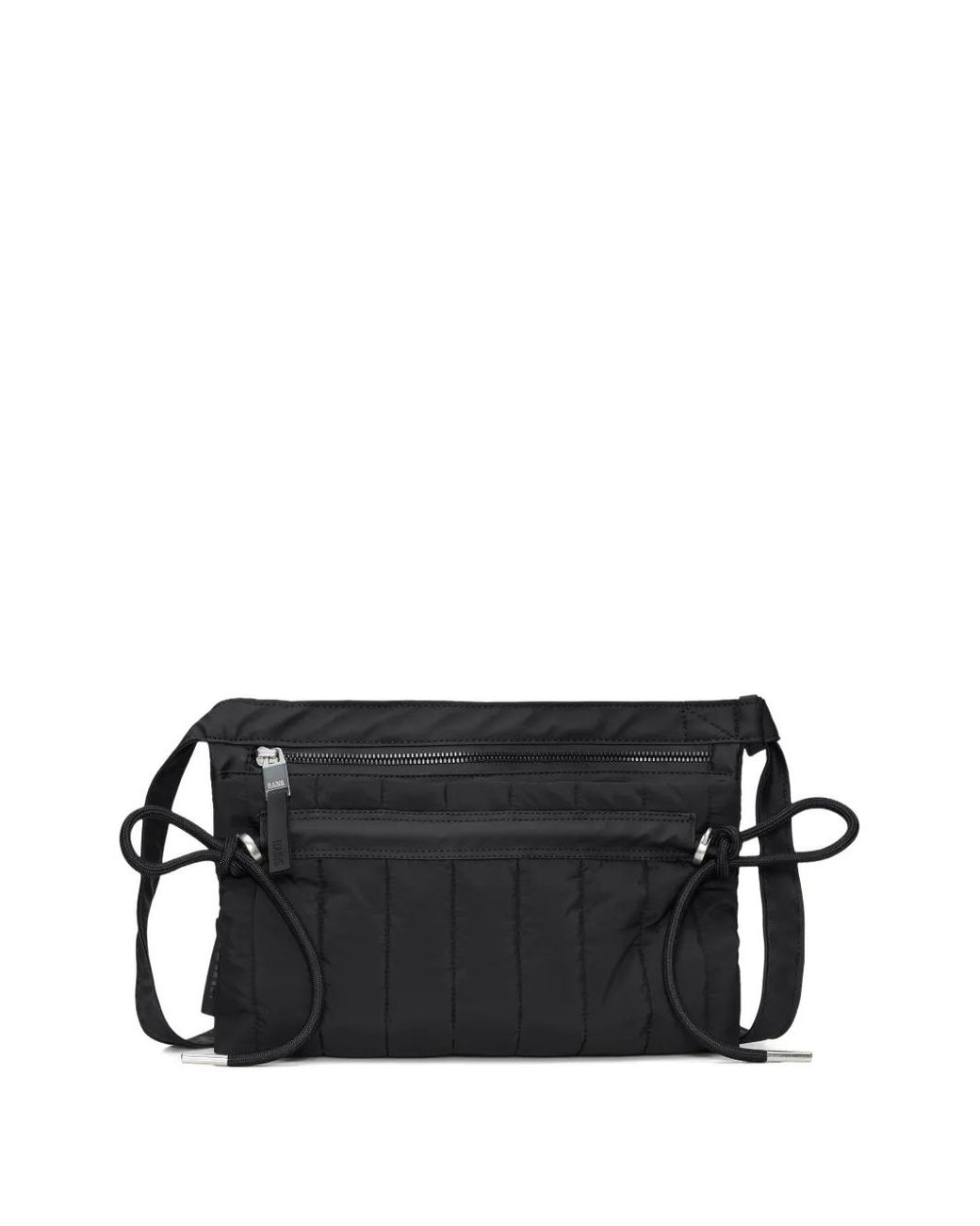 Rains Black Quilted Shoulder Bag