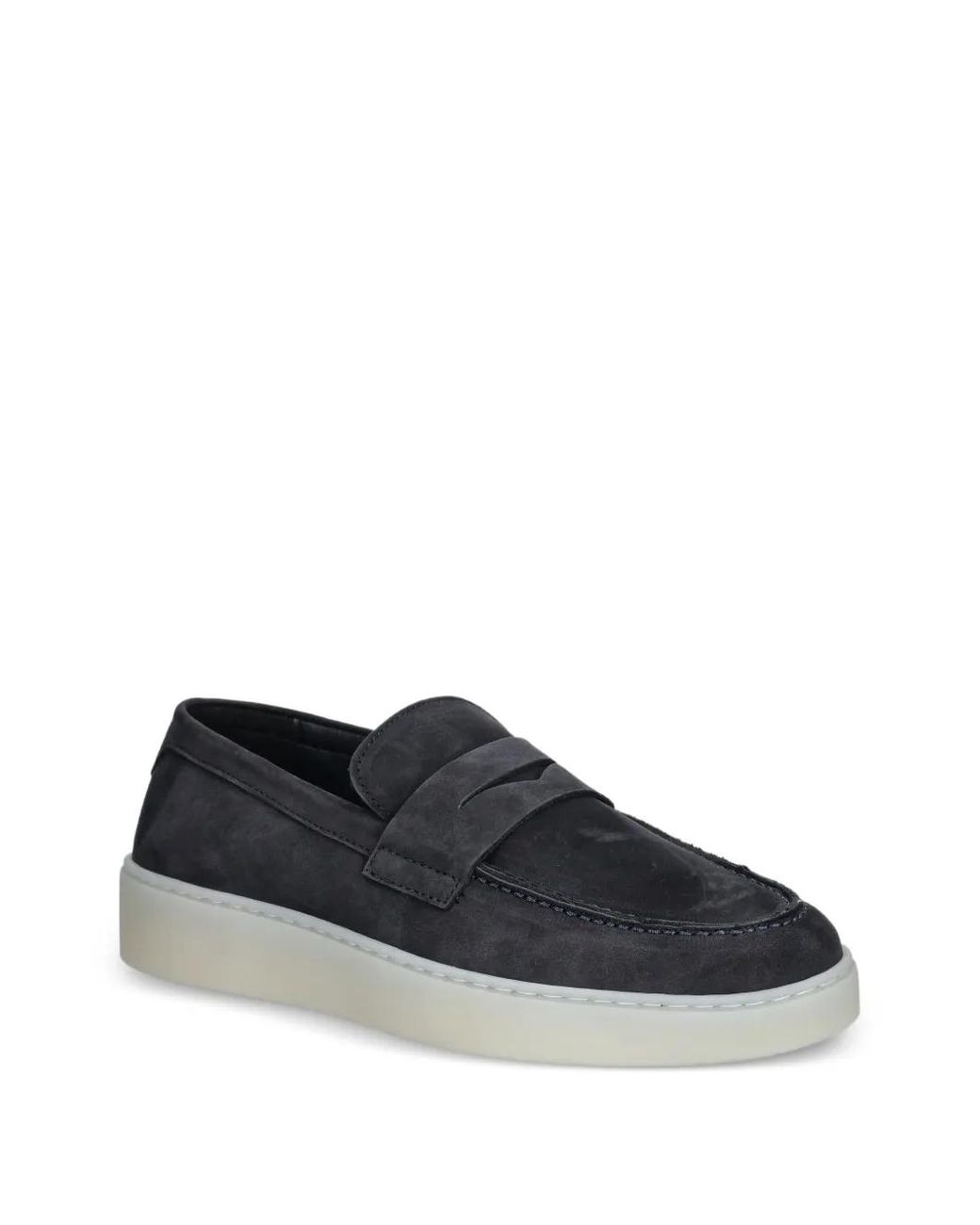 Guess Blue Ricky Suede Strap Loafers for men