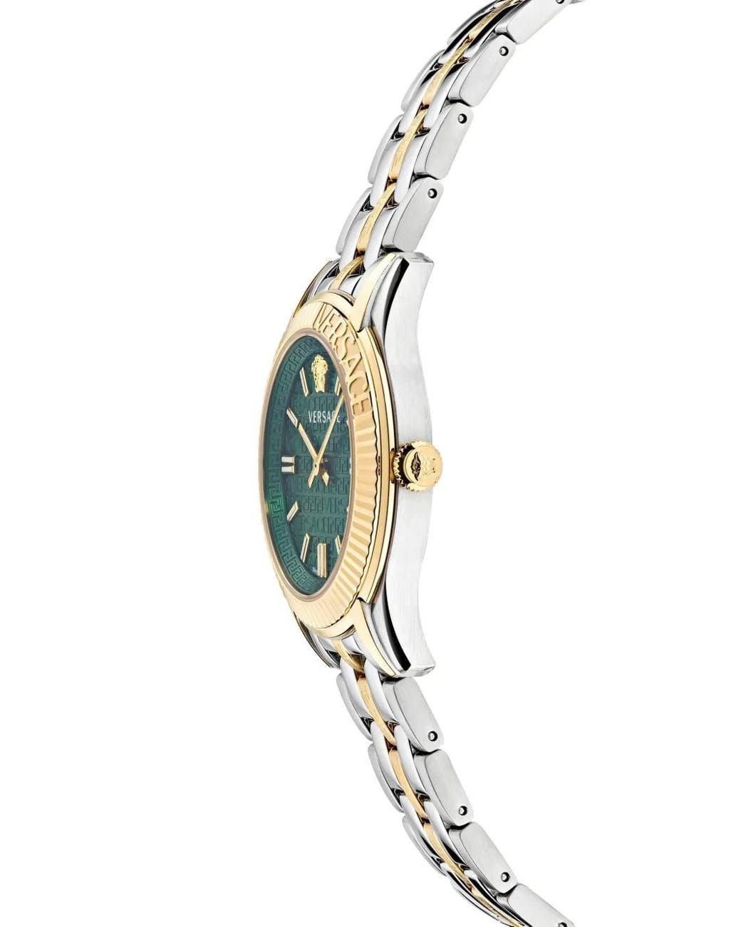Versace Blue Greca Time Lady 35Mm Watch