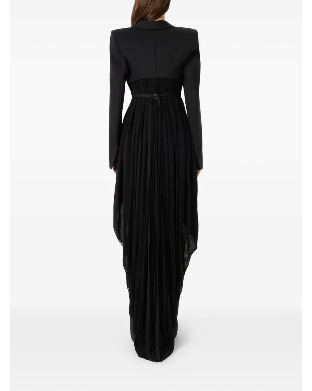 Blumarine Black Single-Breasted Asymmetric-Hem Blazer