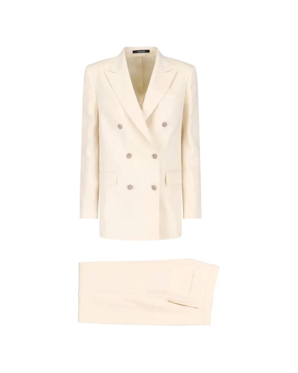 Tagliatore White Jasmine Double-Breasted Suit
