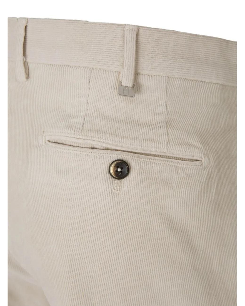 PT Torino Natural Corduroy-Effect Tailored Trousers for men