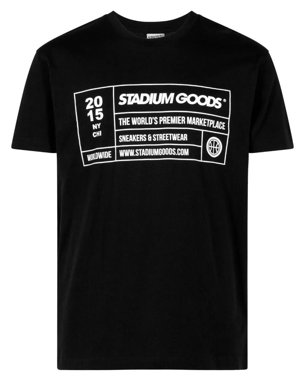 Stadium Goods Black Shoe Box Cotton T-Shirt