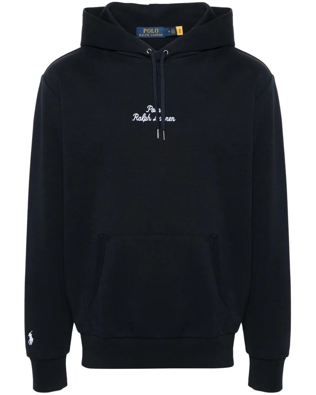 Polo Ralph Lauren Blue Logo-Embroidered Cotton Hoodie for men