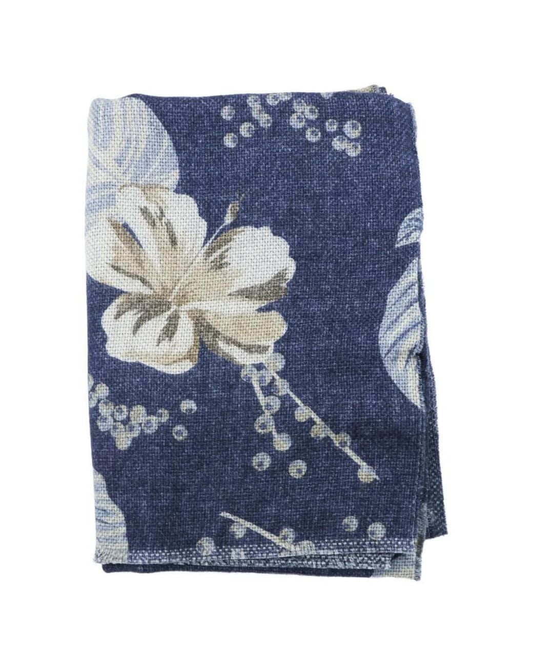 Altea Schal Mit Blumenprint in Blue für Herren
