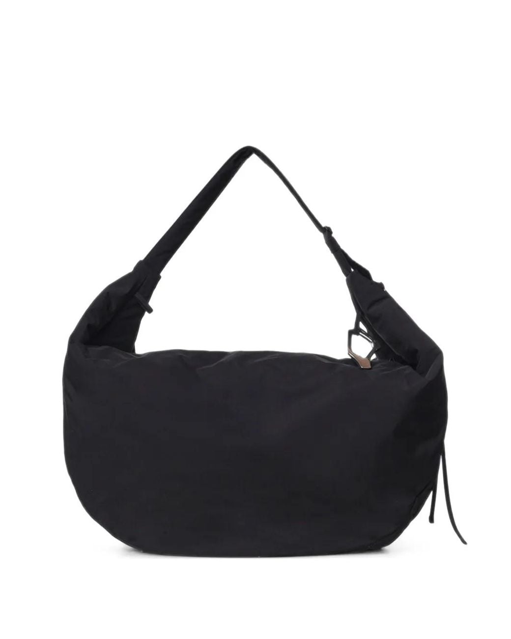 HELIOT EMIL Black Cauda Carabiner-Detail Shoulder Bag for men
