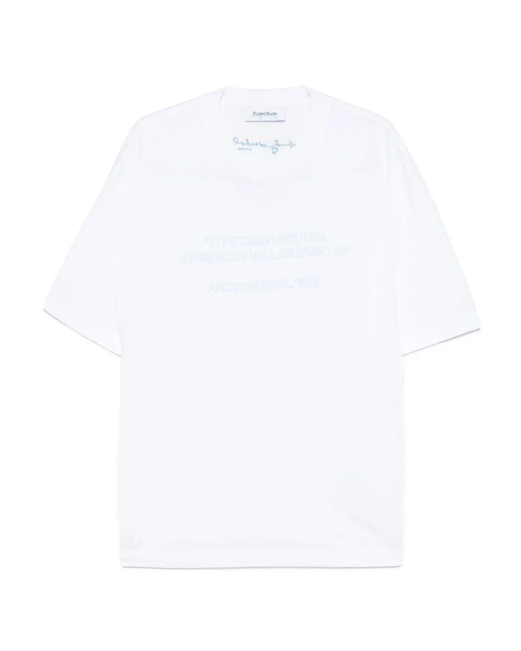 Etudes Studio White Andy Warhol T-Shirt for men
