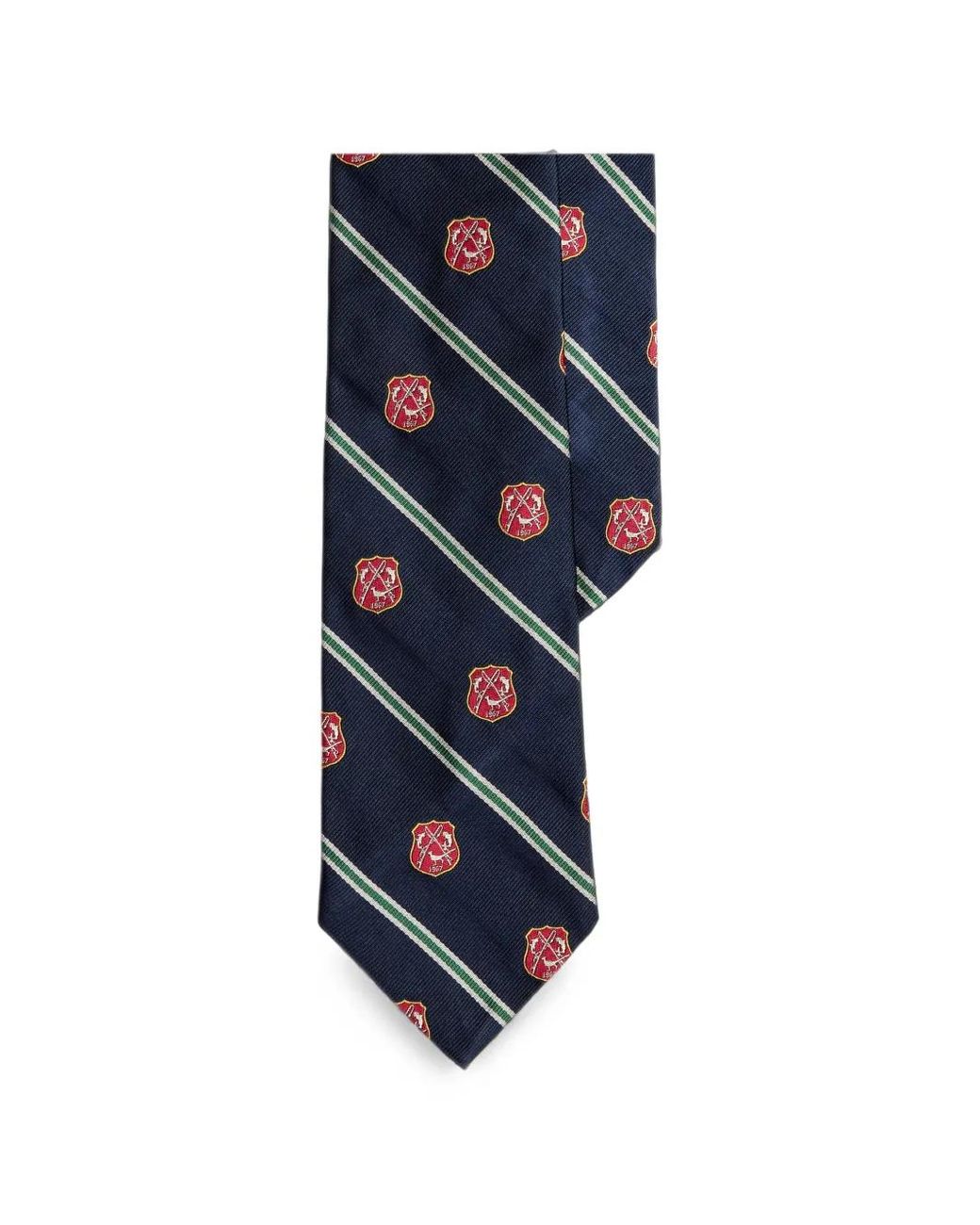 Polo Ralph Lauren Blue Silk Repp Club Tie for men