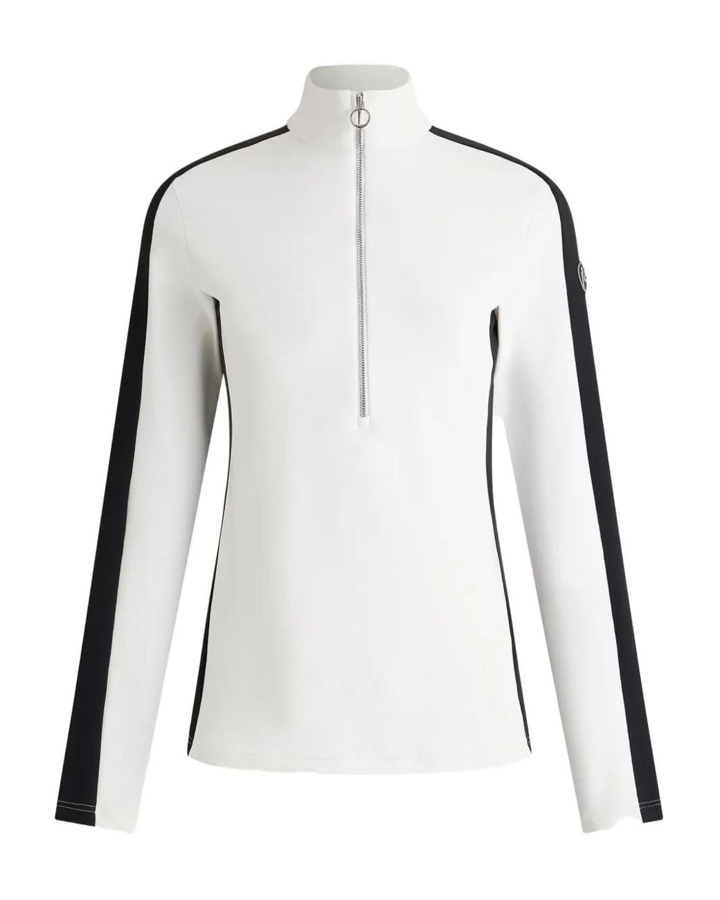Fusalp White Half-Zip Panelled Ski Top