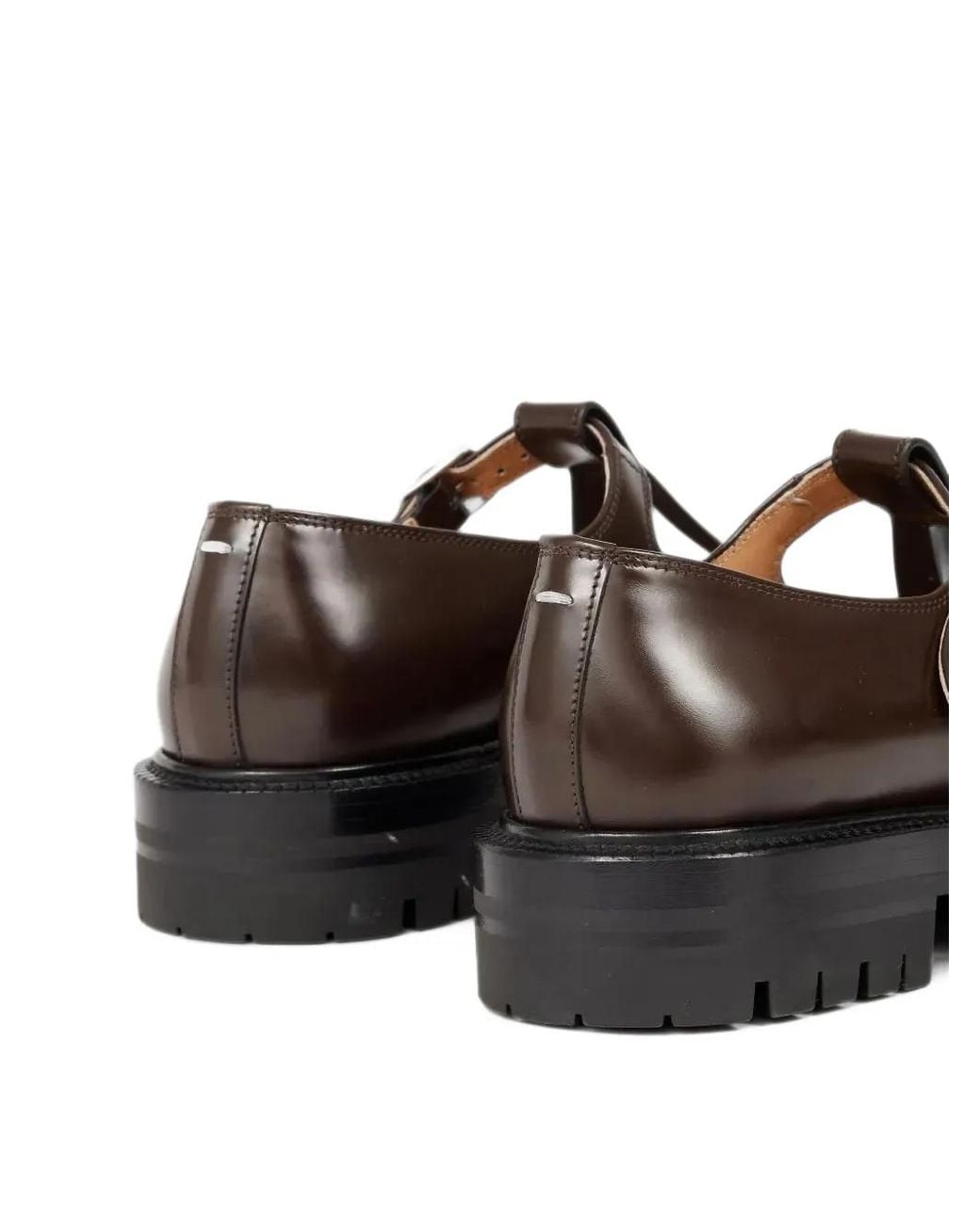 Maison Margiela Brown Tabi Kiltie Loafers