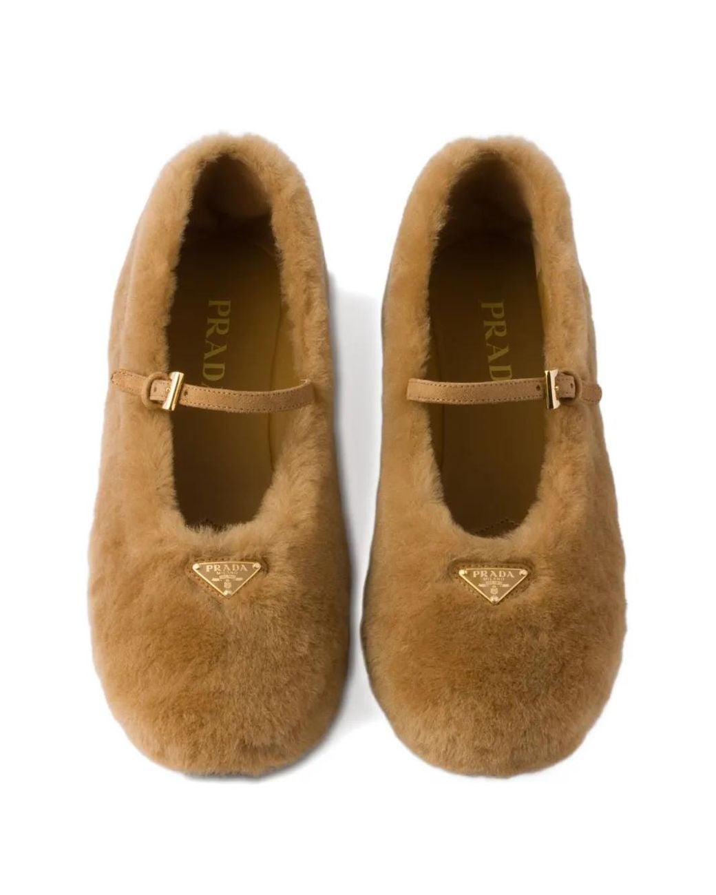 Prada Brown Flat Shoes