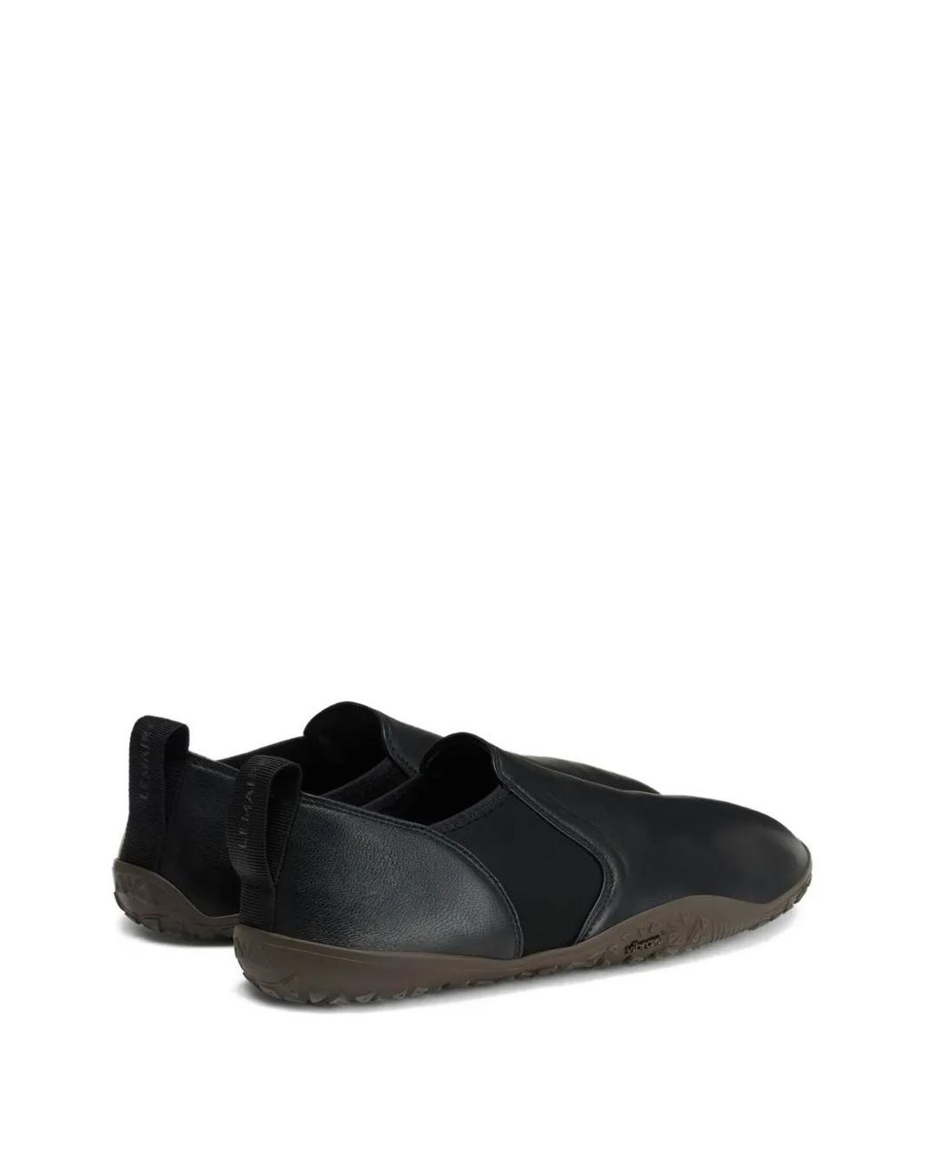 Lemaire Black Leather Glove Slip On Loafers for men