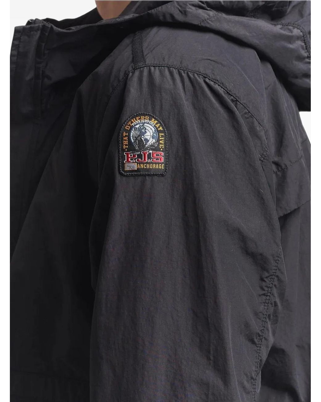 Parajumpers Black Rube Hooded Jacket for men