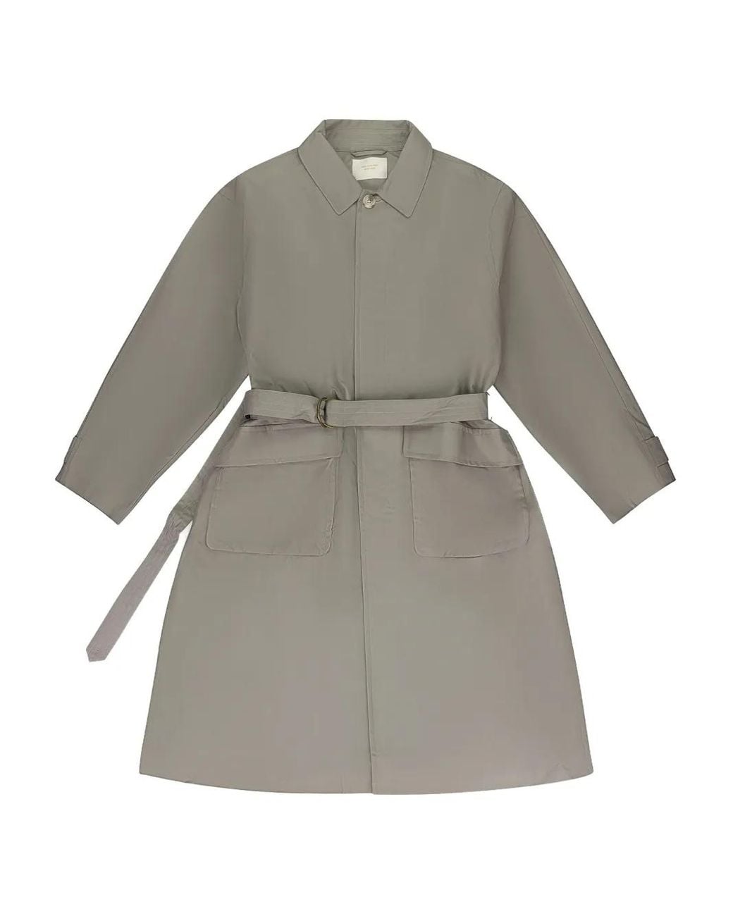 Aimé Leon Dore Gray Belted Coat for men