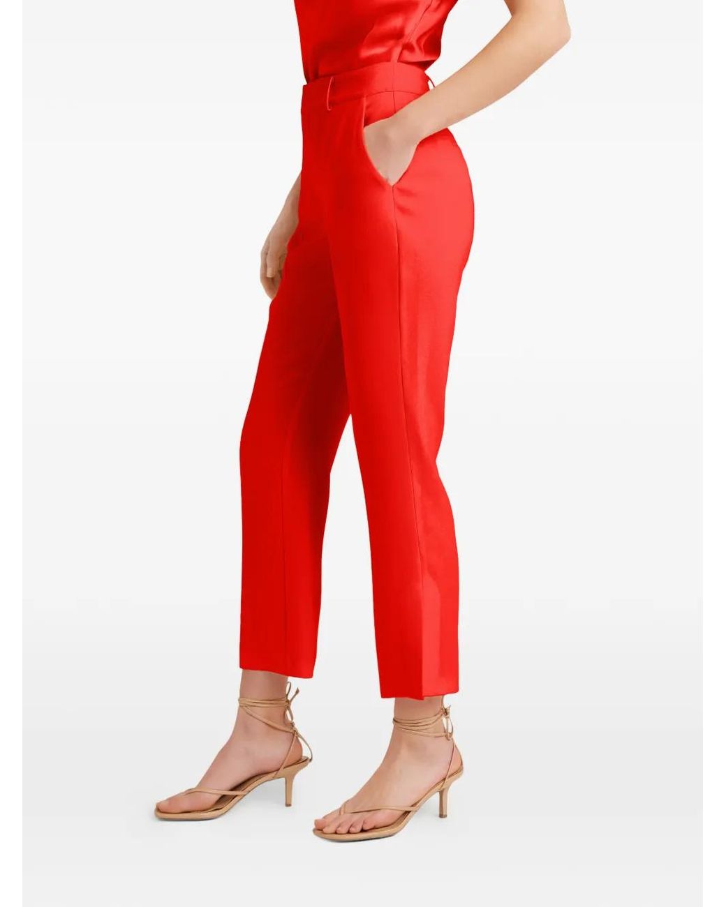 Cinq À Sept Cropped Broek in het Red