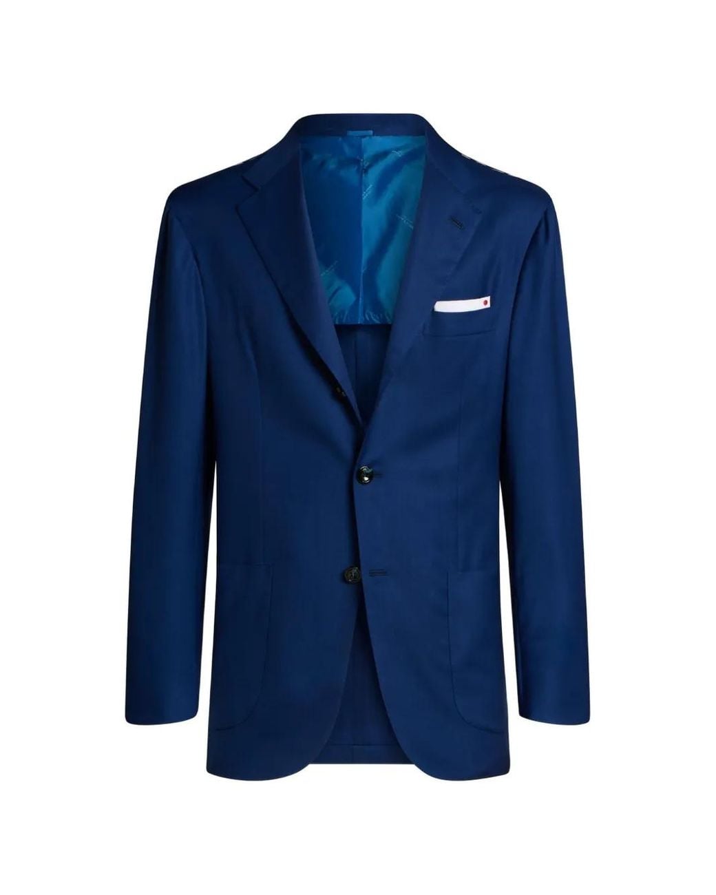 Chaqueta Con Botones Kiton de hombre de color Blue