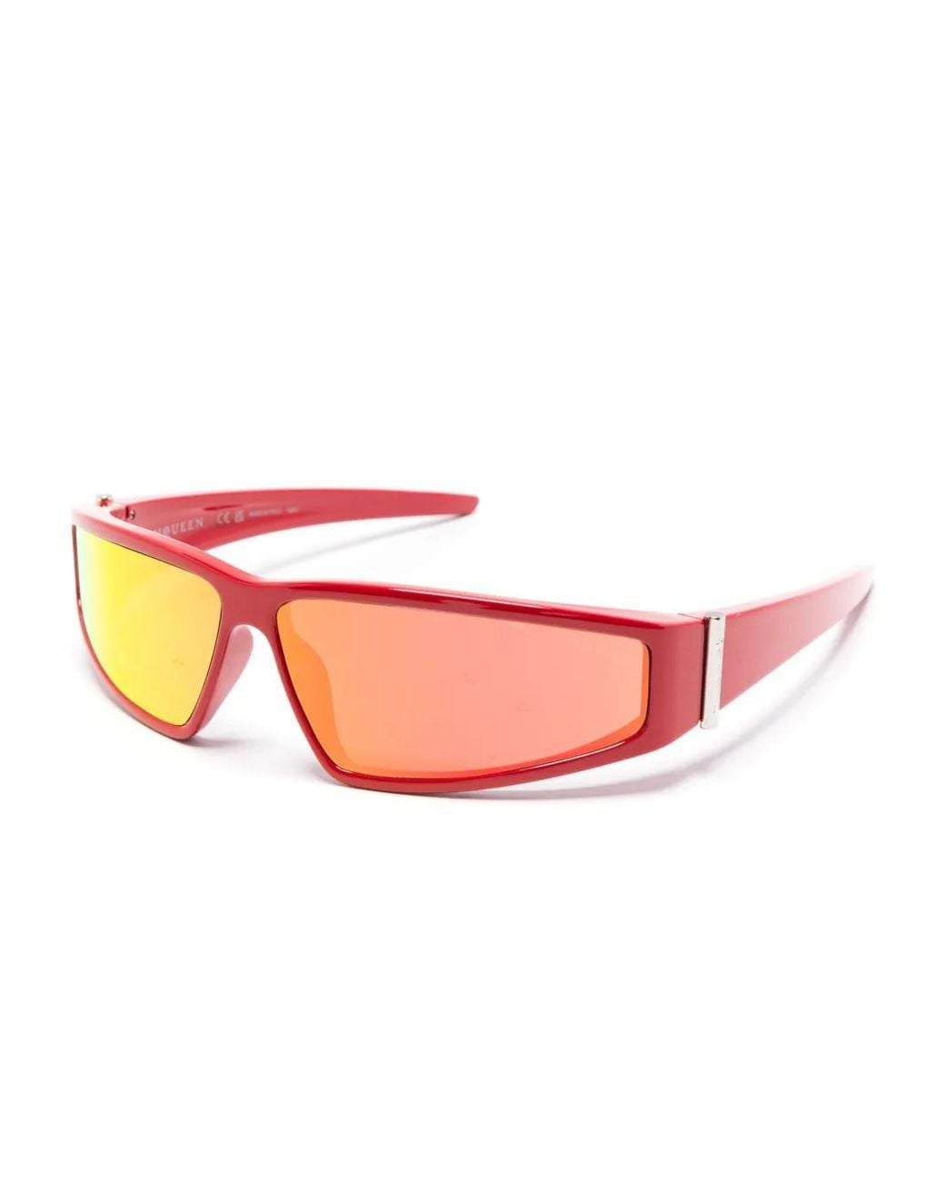 McQueen Pink Shield-Frame Sunglasses