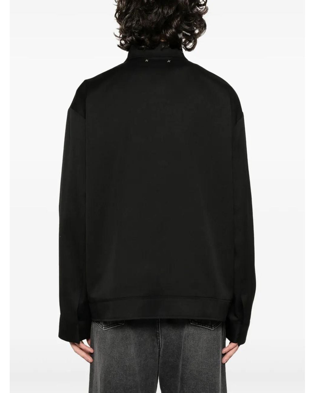 Golden Goose Deluxe Brand Black Wool Zipped Jacket for men