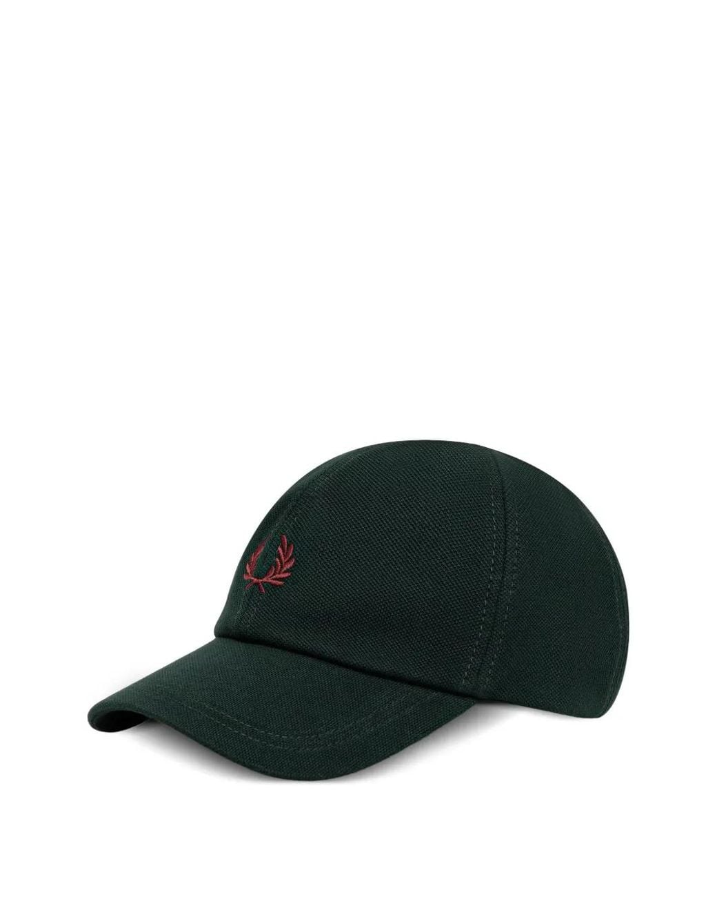 Fred Perry Green Logo-Embroidery Baseball Cap