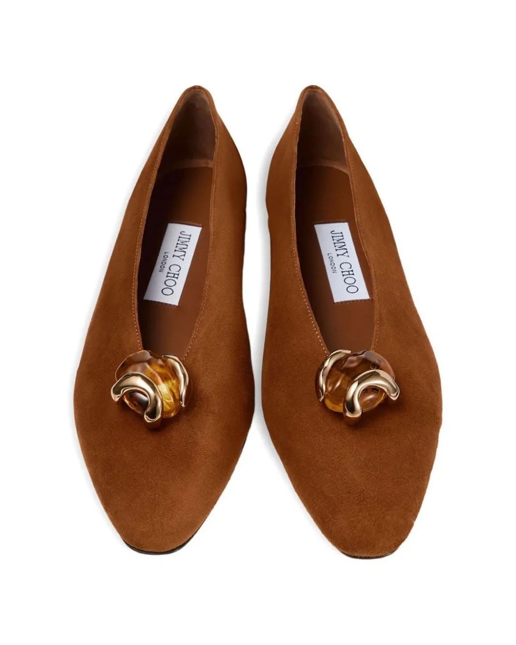 Jimmy Choo Brown Margot Flats