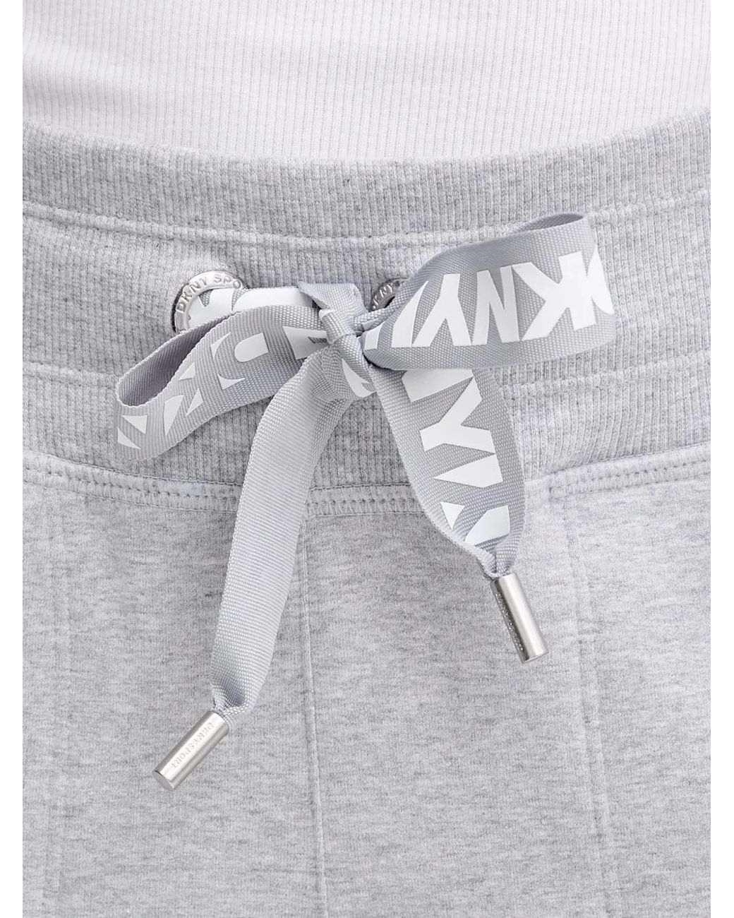 DKNY Gray Elasticated-Waistband Track Pants