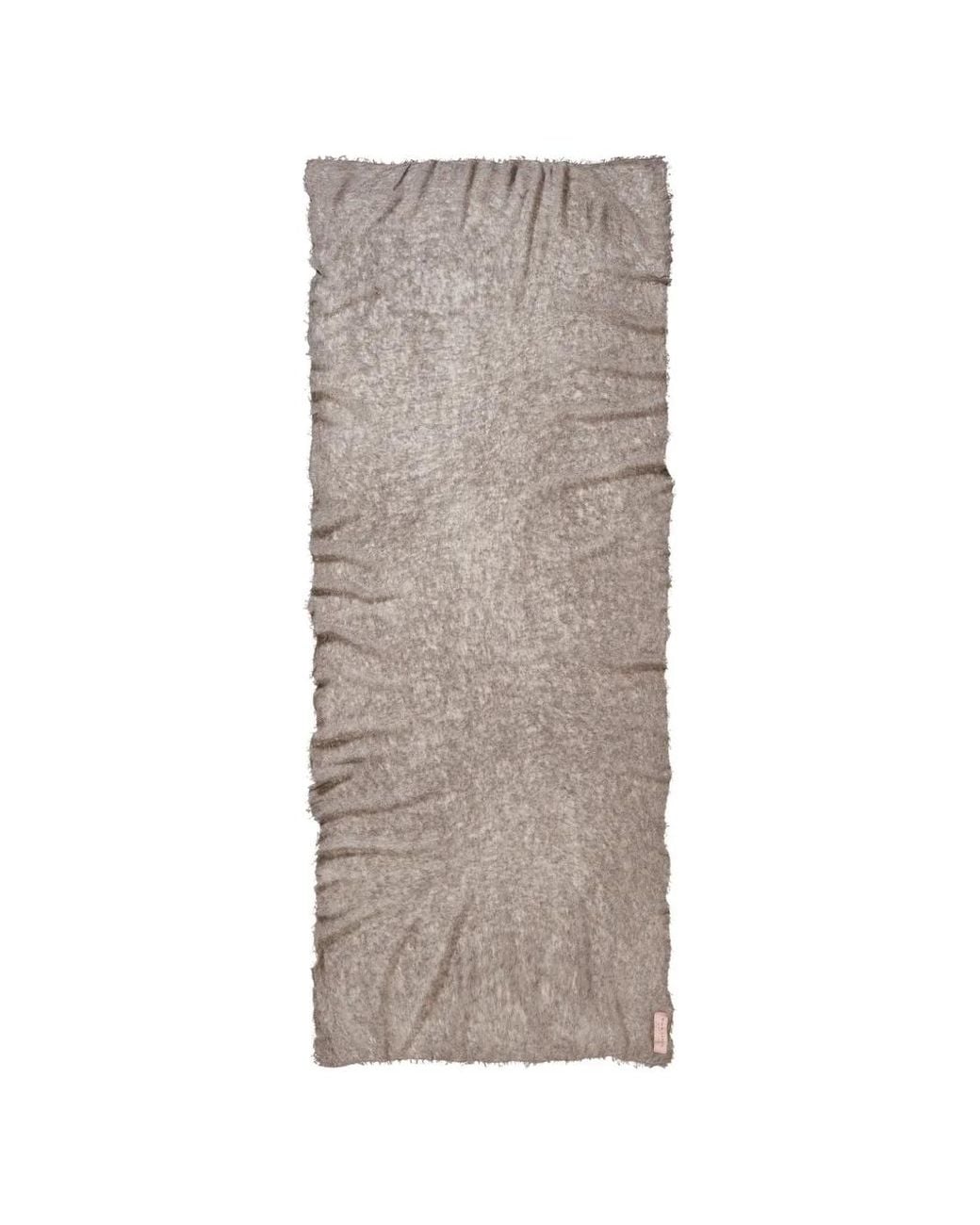 PUR SCHOEN Gray Frayed-Edge Scarf