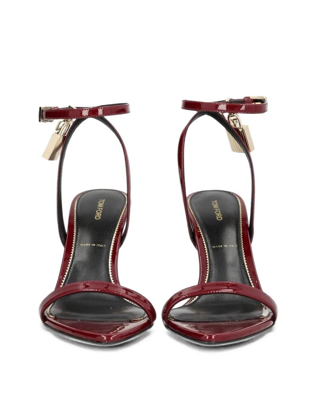 Tom Ford Pink Padlock Heeled Sandals