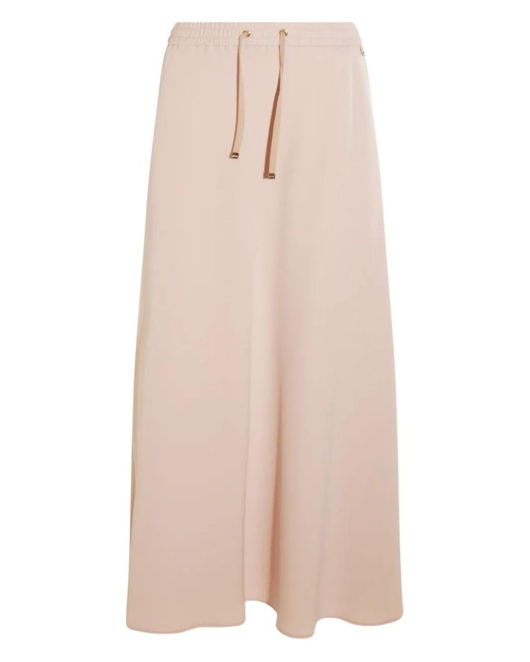 Herno Pink Drawstring Elastic-Waistband Skirt