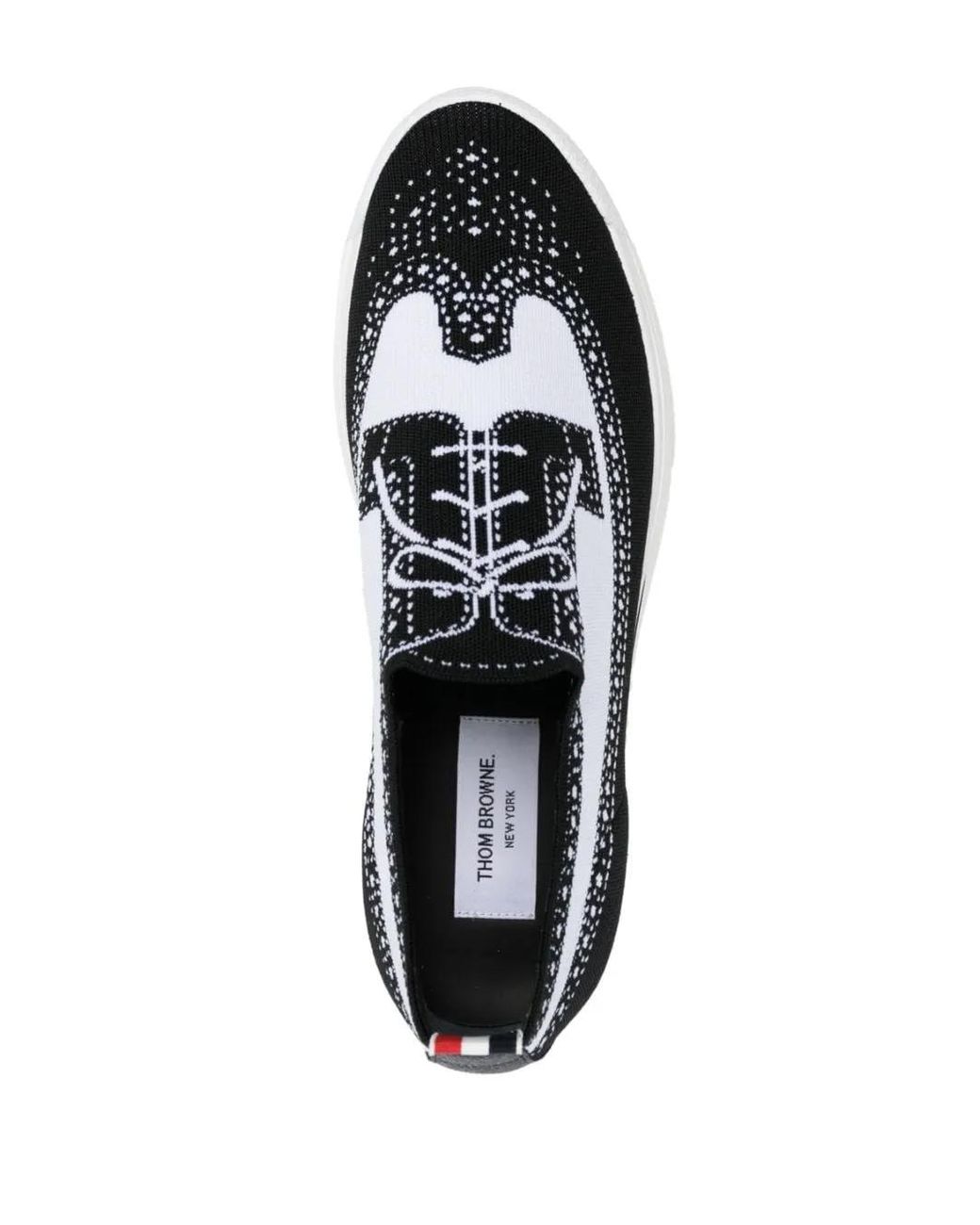 Thom Browne Black 'Longwing Brouge' Sneakers for men