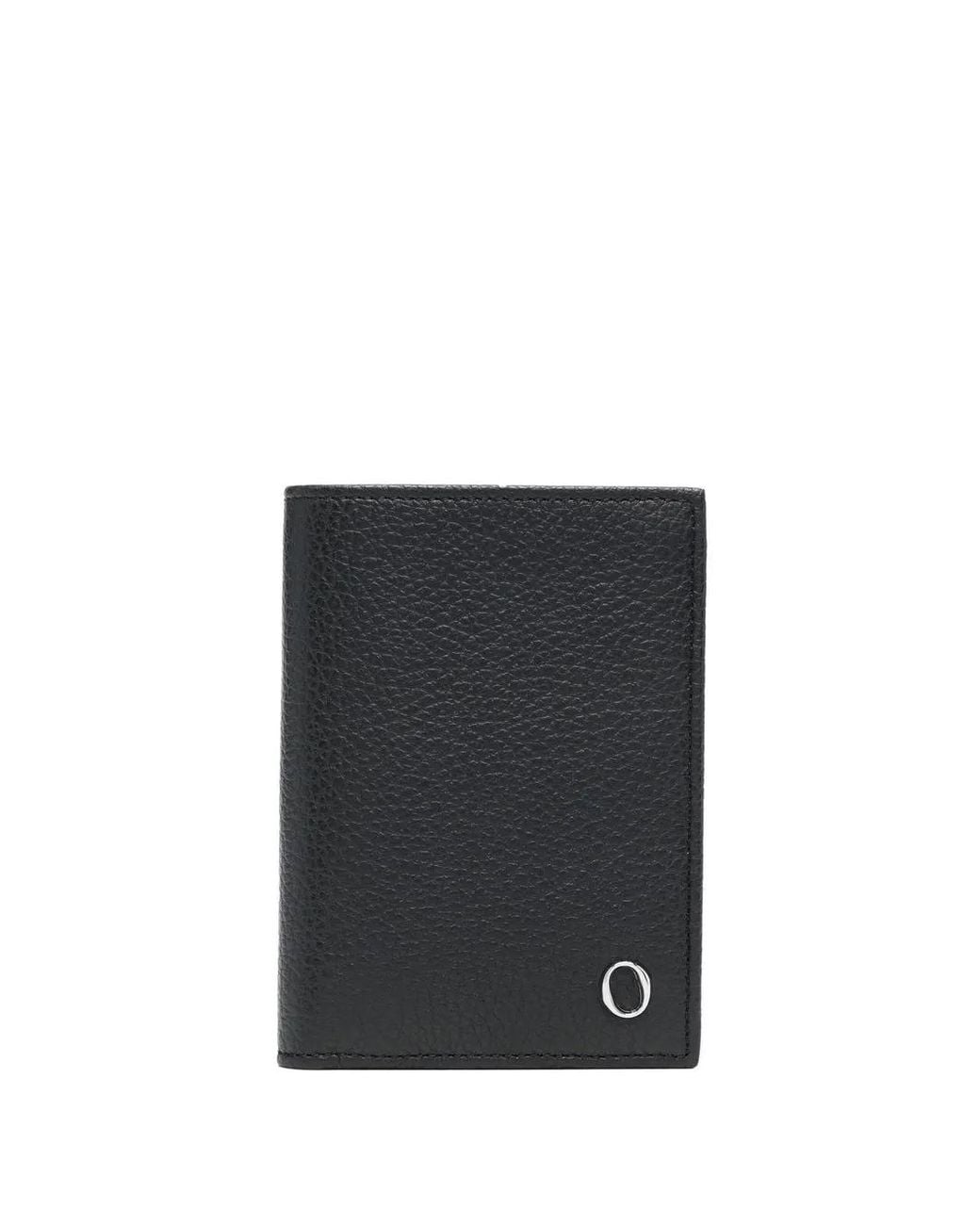 Orciani Black Logo-Plaque Cardholder for men