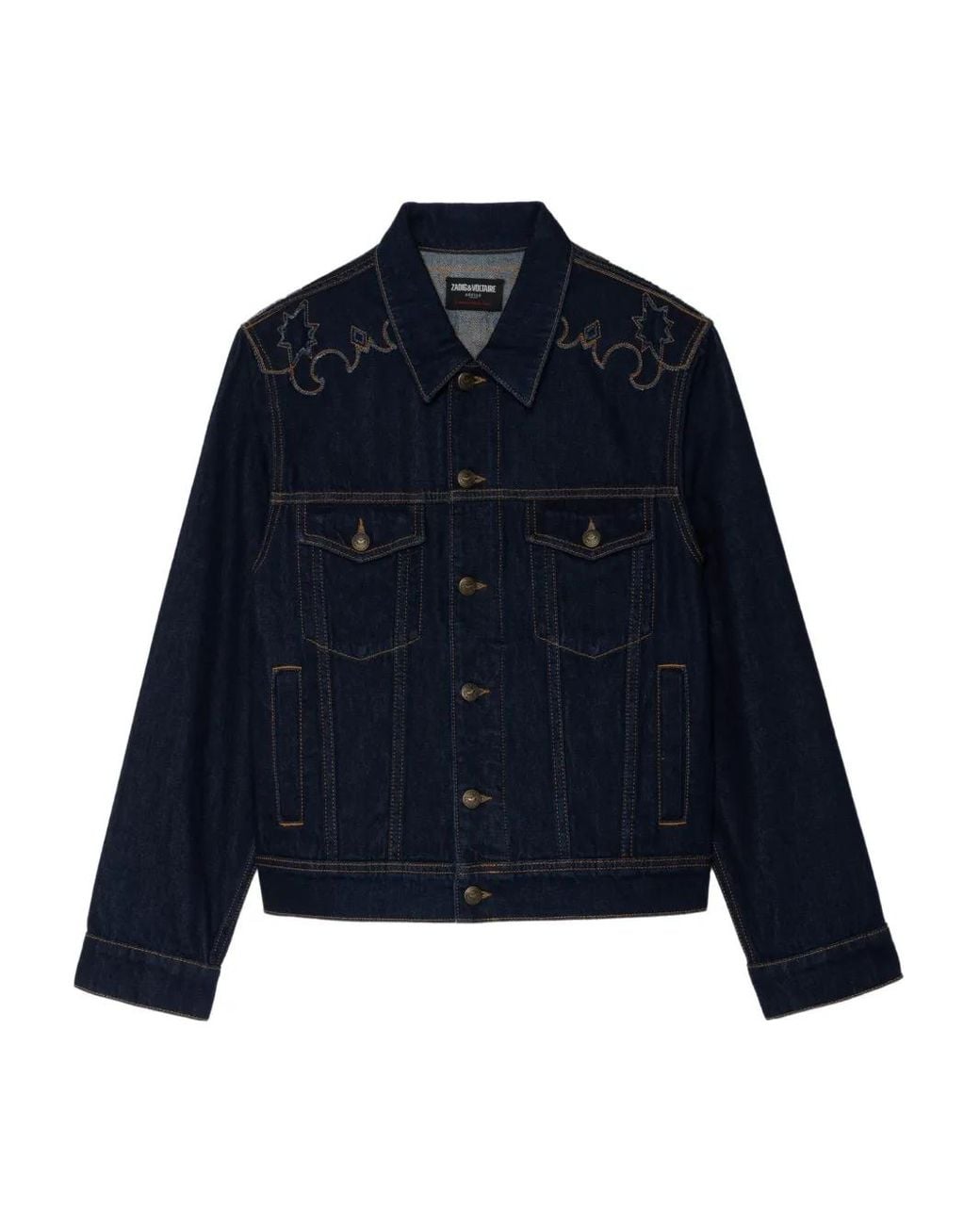 Zadig & Voltaire Blue Bases Western Denim Jacket