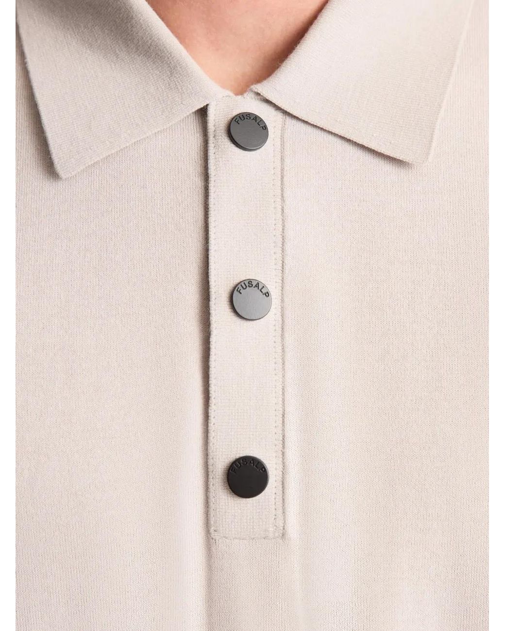 Fusalp White Polo Henryo for men